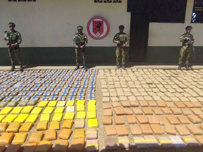 Incautan más de 600 kilos de marihuana. Foto: Cortesía.