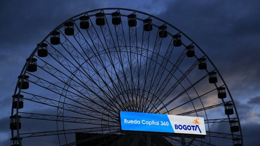 Foto de referencia de la rueda de Chicago, donde se proyectó el polémico mensaje. Foto: Colprensa