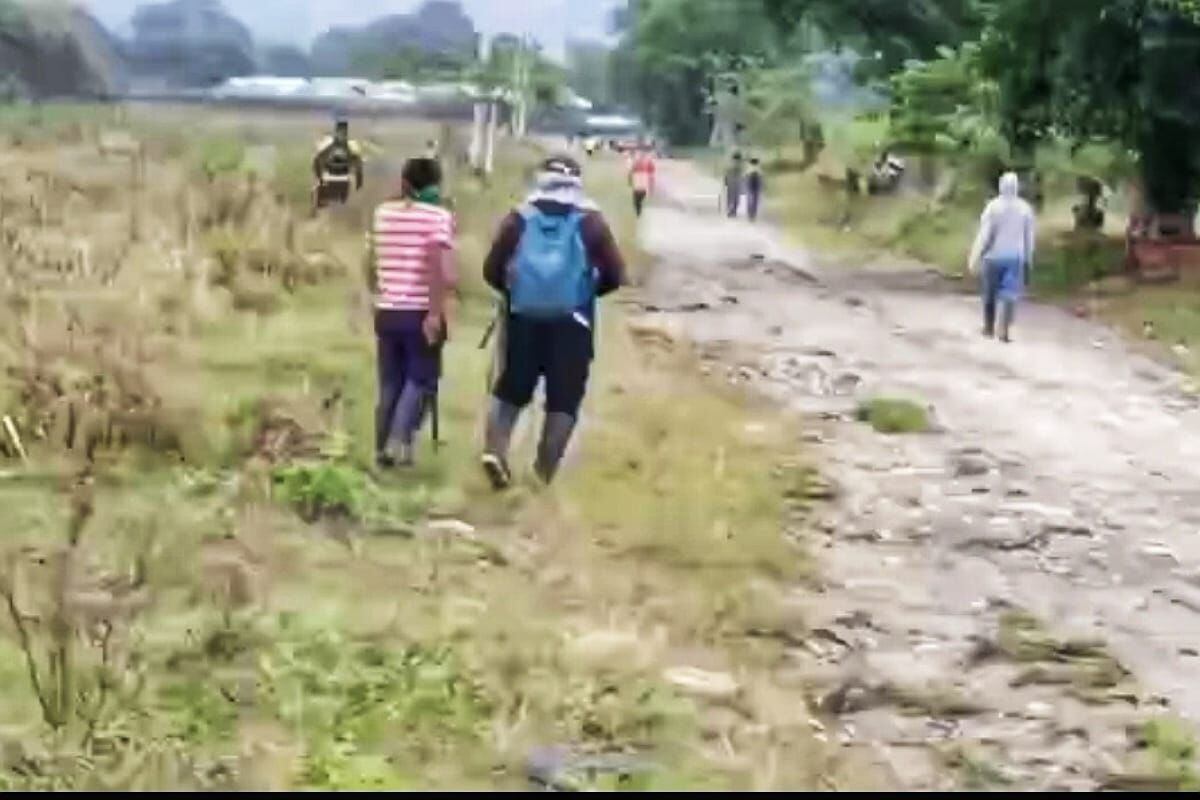 Las comunidades enfrentadas se encuentran muy cerca y hay temor a que los choques se reactiven en cualquier momento. Crédito: Red de Apoyo Cauca.