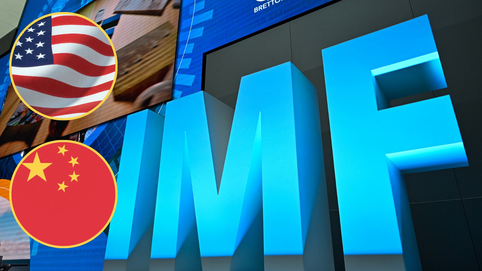 Logo del FMI. Foto: Soeren Stache/picture alliance via Getty Images.