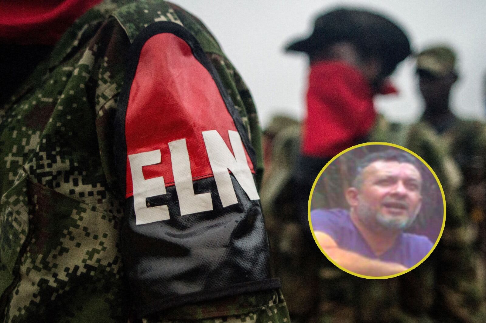 ELN y cabecilla del ELN. Fotos: Colprensa/Cortesía