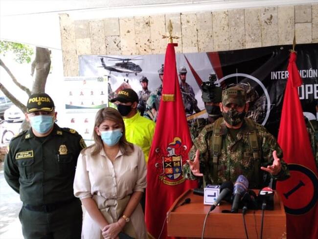 Es un video editado que quiere mostrar una nueva organización fomentando el miedo: general Eduardo Zapateiro. Foto: Foto: Yarti Hoyos