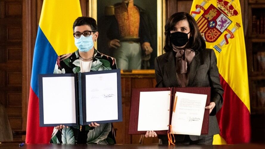 Canciller de España anuncia €120 millones para apoyar la paz en Colombia. Foto: Presidencia de la República