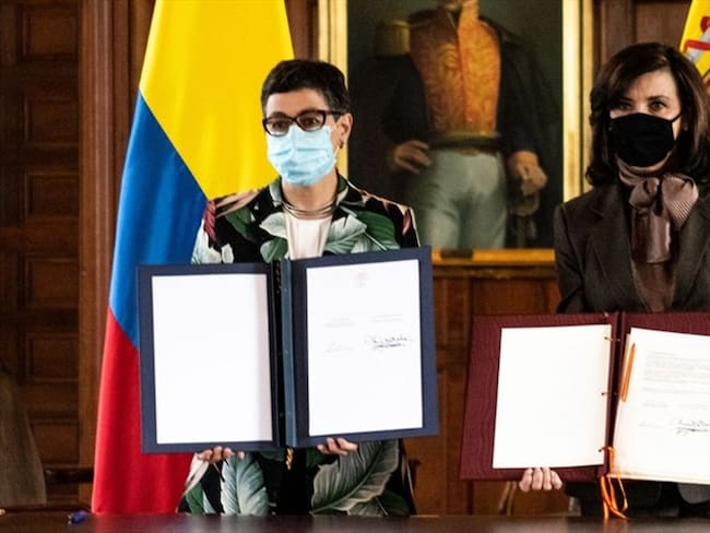 Canciller de España anuncia €120 millones para apoyar la paz en Colombia. Foto: Presidencia de la República