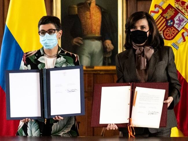 Canciller de España anuncia €120 millones para apoyar la paz en Colombia. Foto: Presidencia de la República