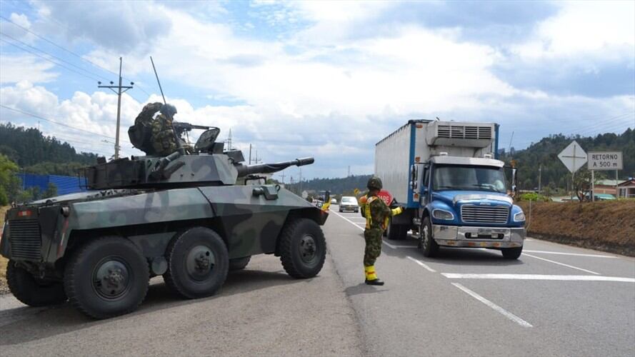 Habrá puestos de control en los principales corredores viales del Boyacá y el área limítrofes en los departamentos de Santander y Cundinamarca.. Foto: Primera Brigada.