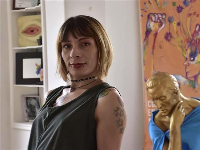 Katalina Ángel decidió transformar su experiencia traumática en activismo para luchar por los derechos de las personas LGBT privadas de la libertad en Colombia. Foto: Agencia Anadolu