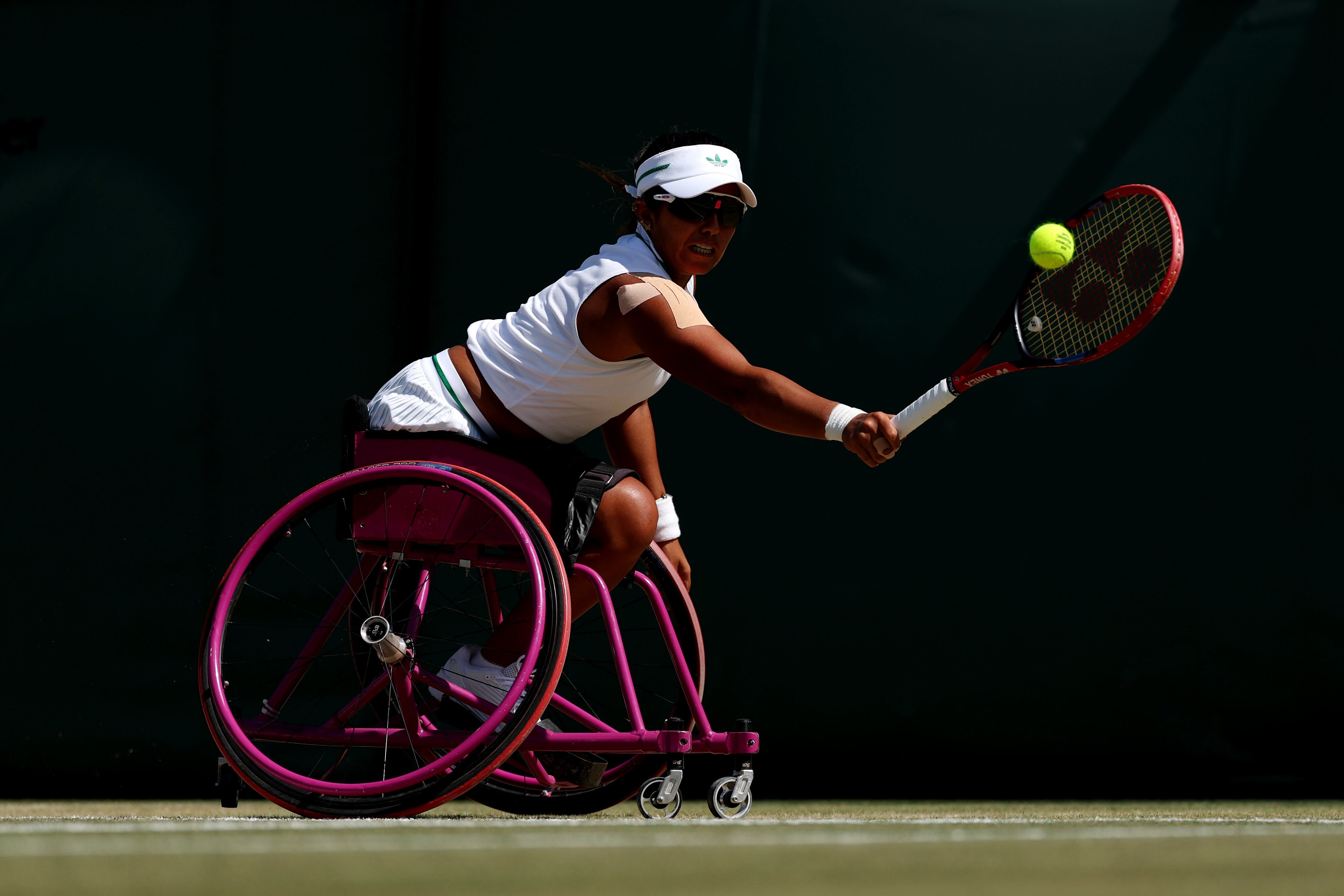Angélica Bernal, tenista colombiana, durante su participación en Wimbledon. (Photo by Julian Finney/Getty Images)