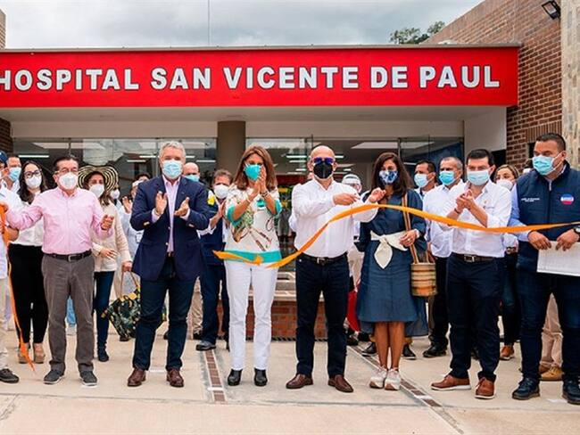 Gobierno Nacional entregó el nuevo Hospital San Vicente de Paúl del municipio de Gramalote. Foto: Cortesía