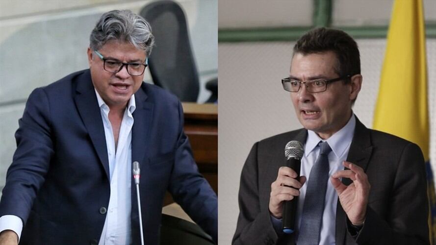 El senador del Polo Democrático Wilson Arias y el candidato presidencial Alejandro Gaviria. Foto: Colprensa