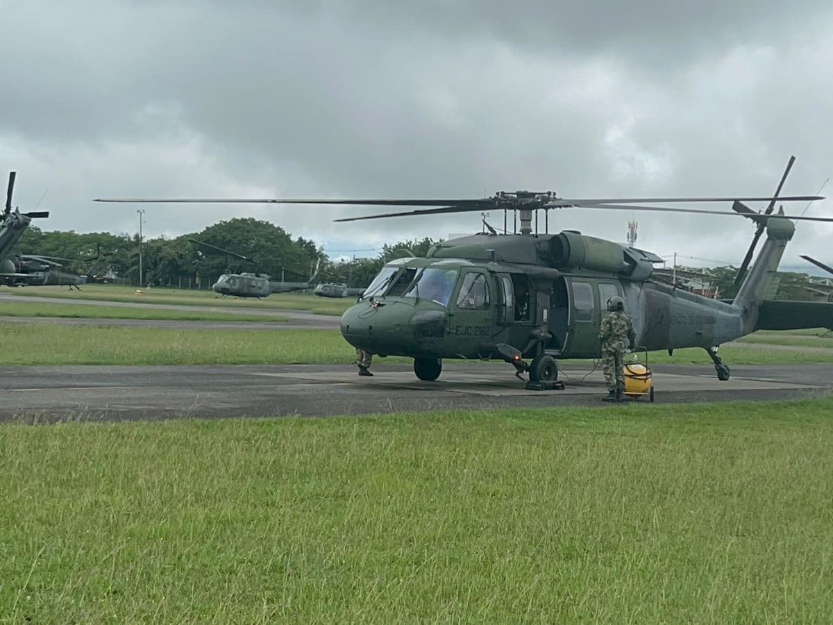 Helicóptero que cruzó pista de El Dorado sin autorización era un Black Hawk del Ejército