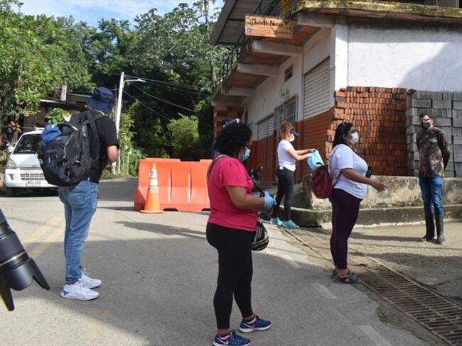 Revisan los protocolos de bioseguridad en las zonas turísticas de Minca, Magdalena. Foto: Cortesía: Alcaldía de Santa Marta
