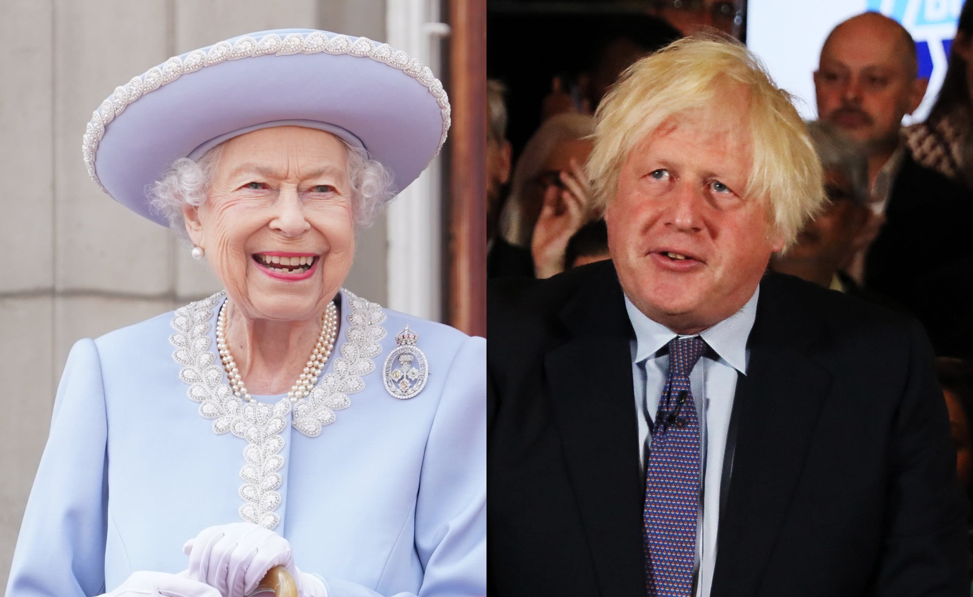 Isabel II y Boris Johnson de Getty Images