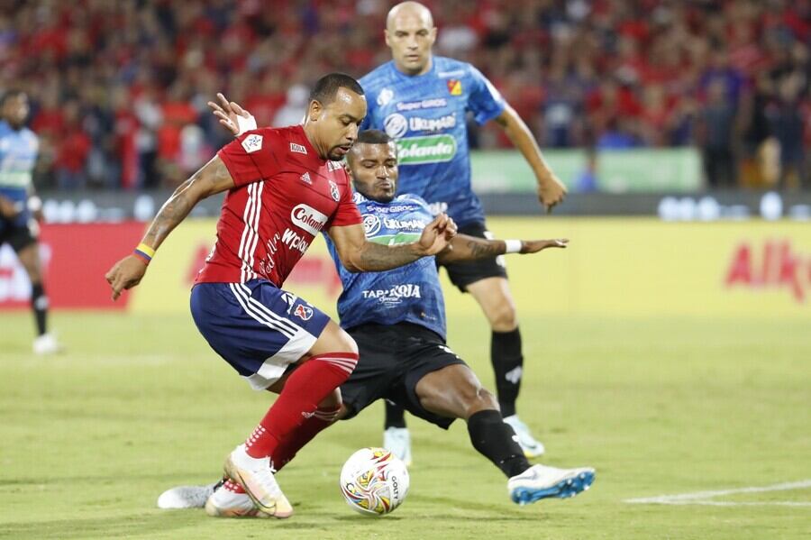 Medellín vs. Pereira en la final de ida este 4 de diciembre de 2022. Foto: Colprensa