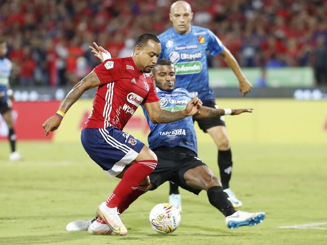 Medellín vs. Pereira en la final de ida este 4 de diciembre de 2022. Foto: Colprensa