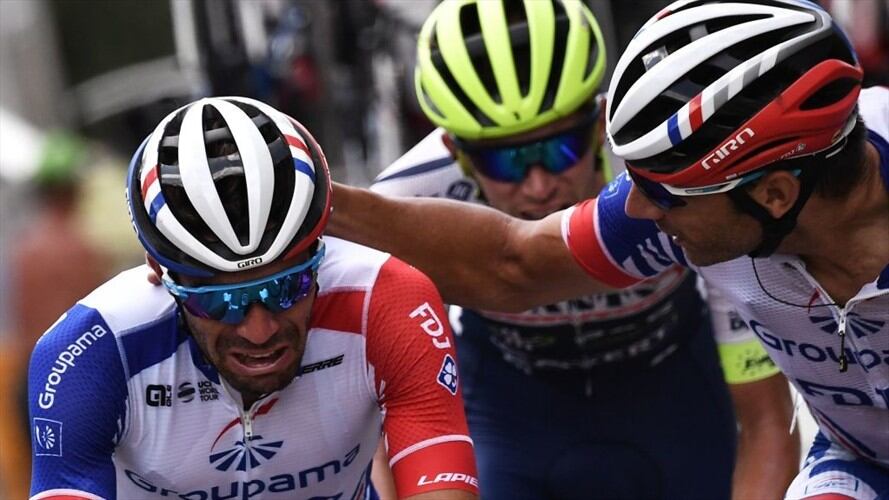 El año pasado, Pinot había conocido una desgracia parecida al final del Giro, cuando ocupaba la tercera plaza en la mañana de la penúltima etapa. Foto: Getty Images