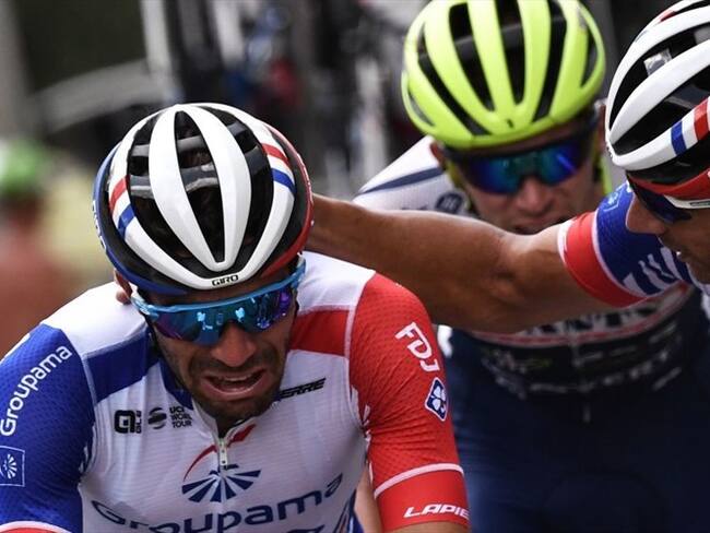 El año pasado, Pinot había conocido una desgracia parecida al final del Giro, cuando ocupaba la tercera plaza en la mañana de la penúltima etapa. Foto: Getty Images