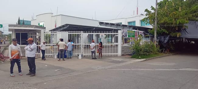 Minga indígena en las afueras de Urrá. Foto: cortesía (suministrada a La W).