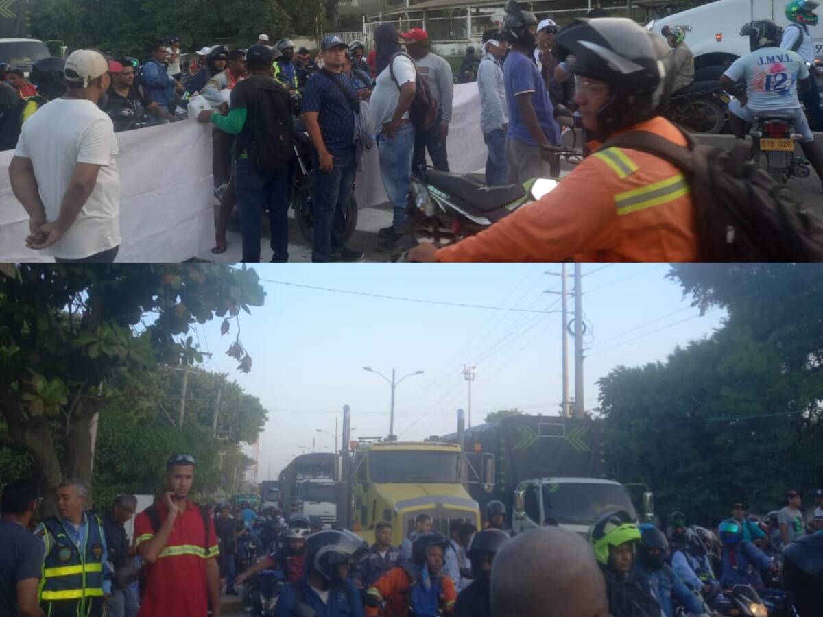 Por protesta en Cartagena, cargas de exportación no salieron del país