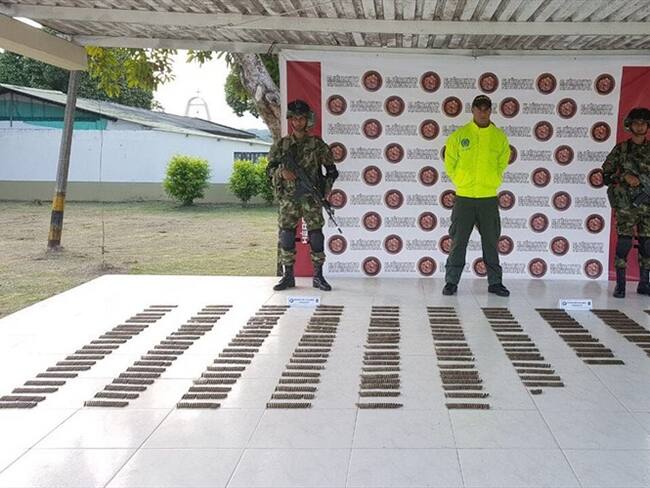 Decomisan caleta de las disidencias en el Caquetá. Foto: Ejército Nacional
