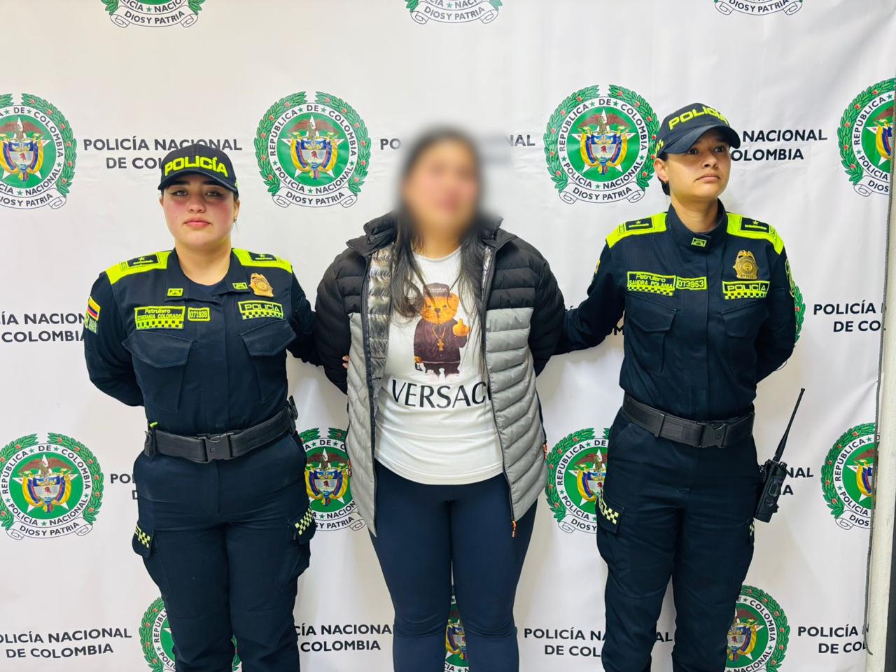 Captura en Bogotá. Foto: cortesía Policía Metropolitana de Bogotá.