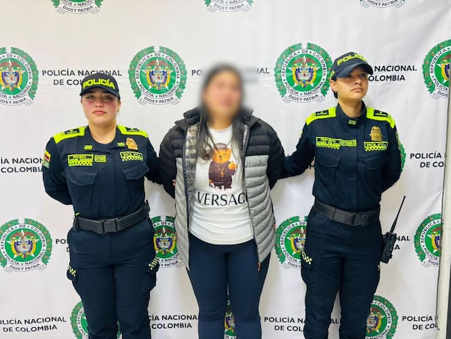 Captura en Bogotá. Foto: cortesía Policía Metropolitana de Bogotá.