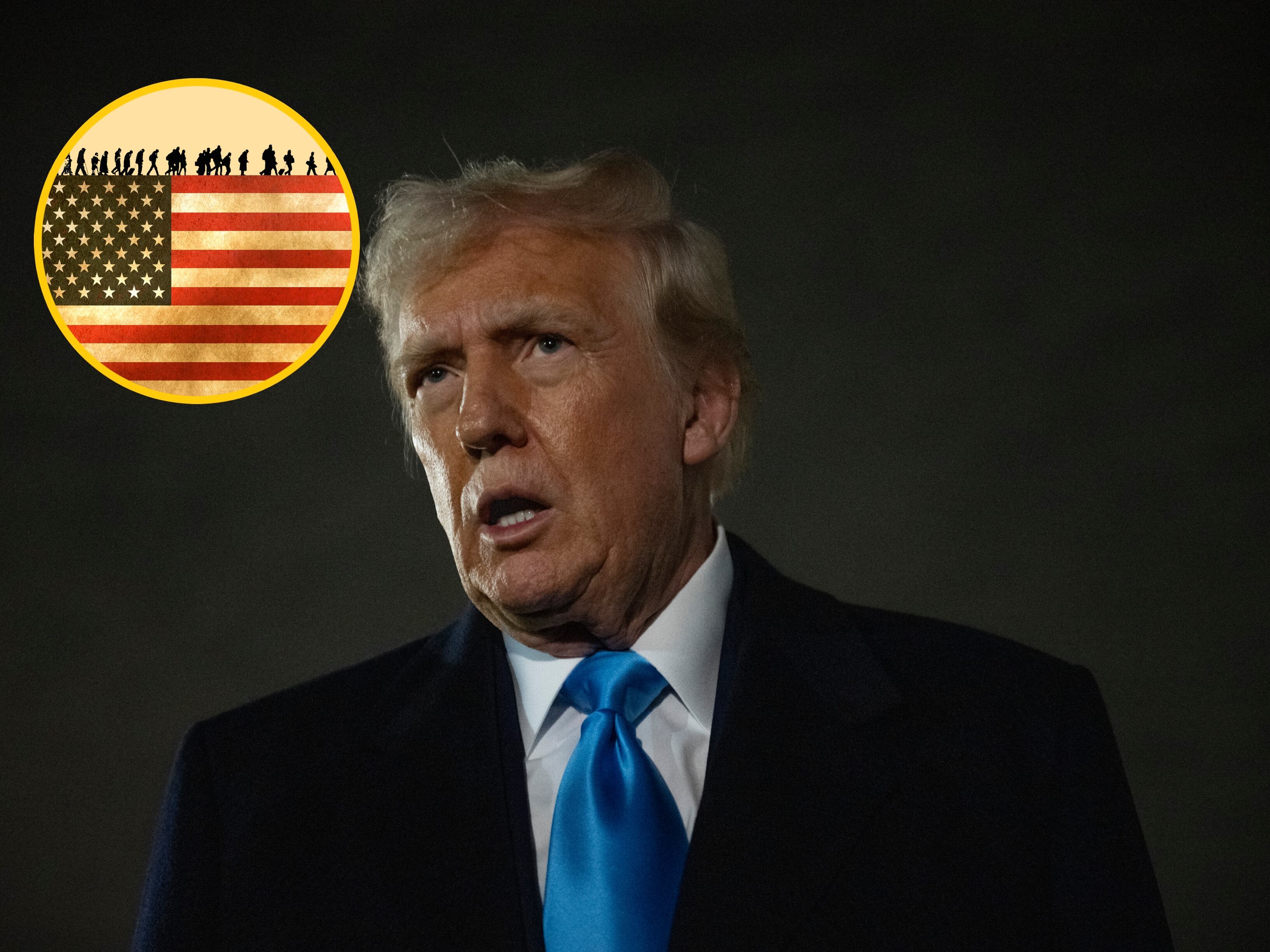 Donald Trump, campaña antimigratoria. FOTO:  Jim WATSON / AFP (Getty Images)