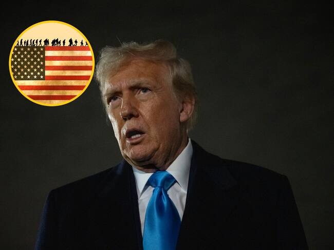 Donald Trump, campaña antimigratoria. FOTO: Jim WATSON / AFP (Getty Images)