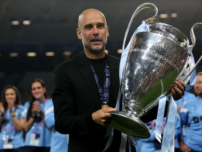 Pep Guardiola, entrenador del Manchester City en la final de la Champions League | Foto: EFE