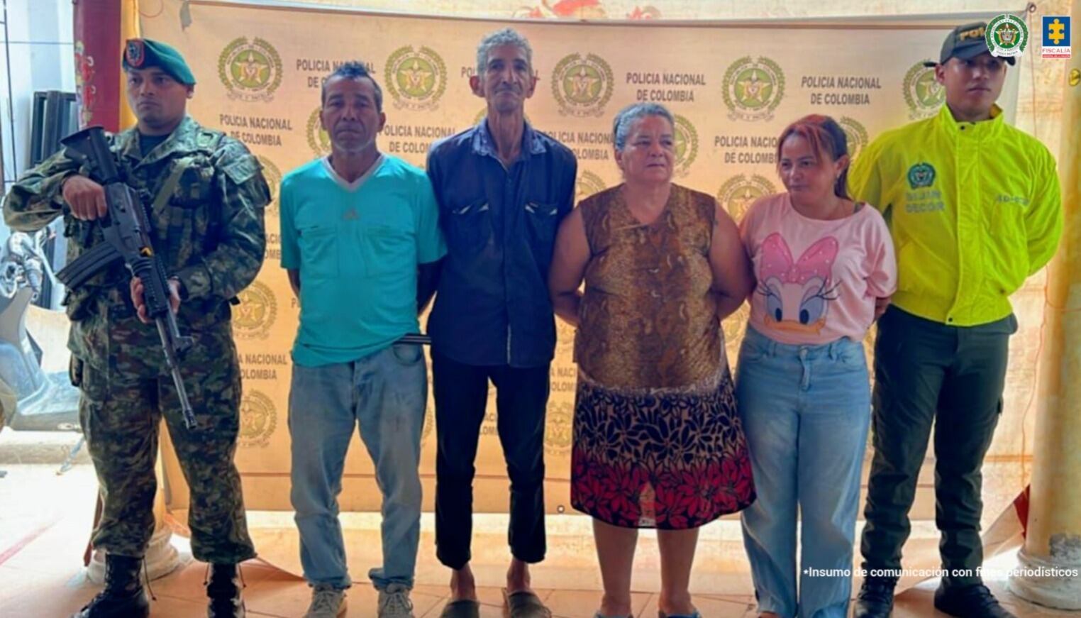 Foto: judicializan a presuntos integrantes de banda dedicada al narcomenudeo en Córdoba. Cortesía prensa Fiscalía