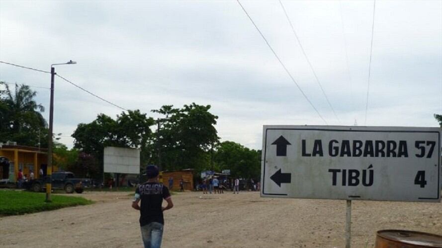 La Gabarra, municipio de Tibú . Foto: Colprensa