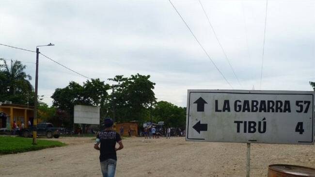 La Gabarra, municipio de Tibú . Foto: Colprensa