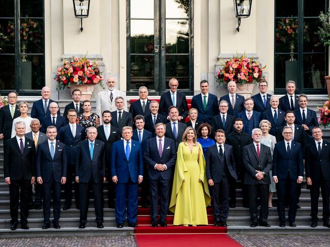 Jefes de Estado y Gobierno en la cumbre de la OTAN. FOTO: Haiyun Jiang-Pool/Getty Images