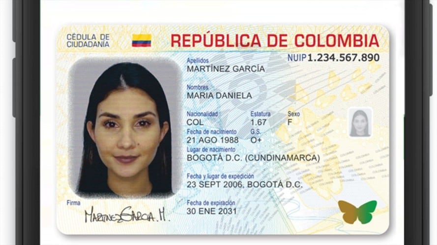 La cédula se puede portar en su teléfono móvil . Foto: Registraduría Nacional