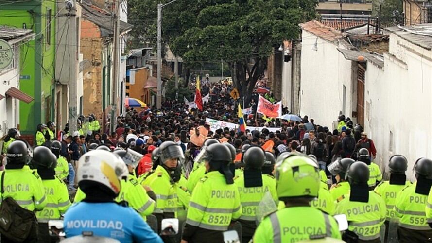 Imagen de protestas y marchas estudiantiles. Foto: Getty Images
