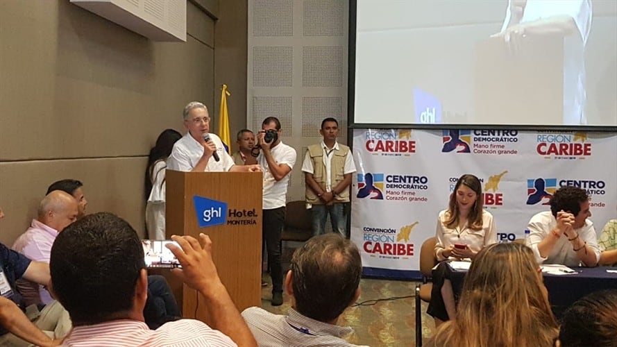 Son seis los precandidatos a la Gobernación de Córdoba que presentó el partido Centro Democrático. Foto: Claudia Hernández