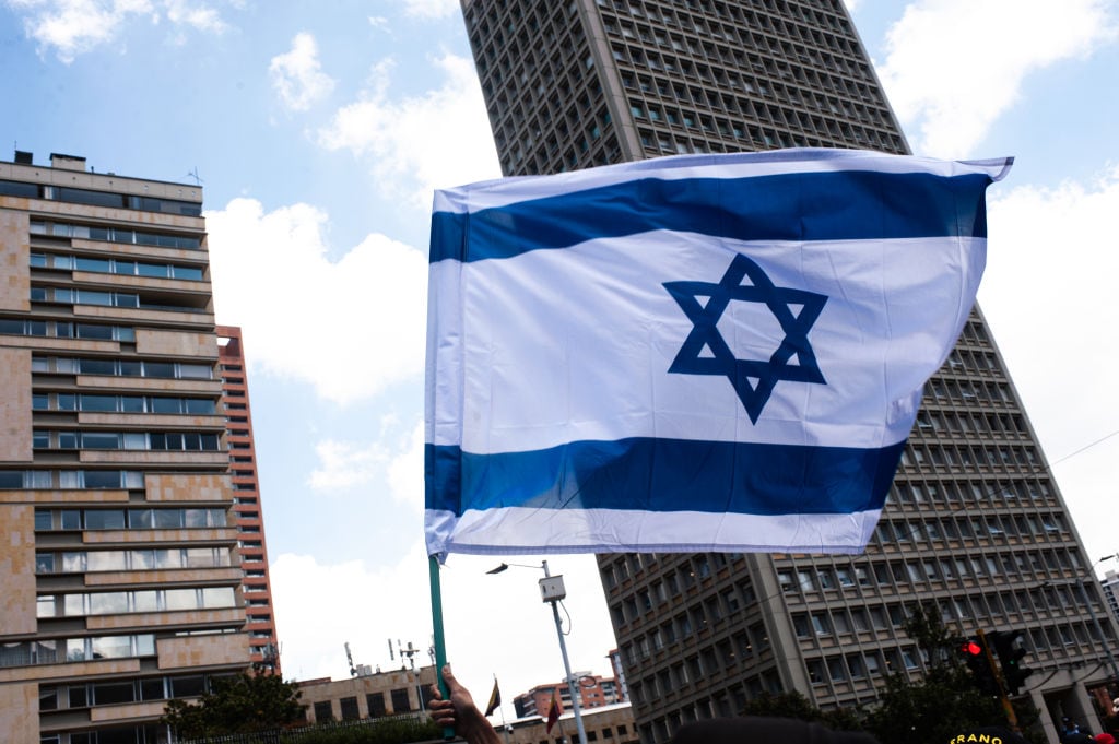 Bandera de Israel. Foto: Getty Images.