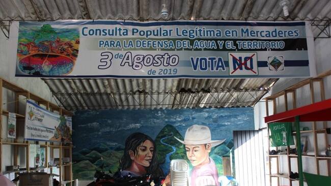 Consulta popular en Cauca. Foto: Cortesía Alberto Gutiérrez