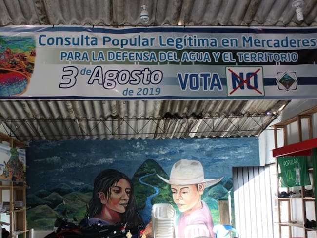 Consulta popular en Cauca. Foto: Cortesía Alberto Gutiérrez