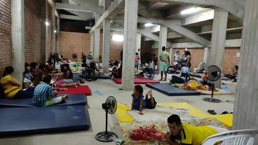 Mantendrán albergue para damnificados en municipio de Puerto Santander, zona de frontera. Foto: Cortesía