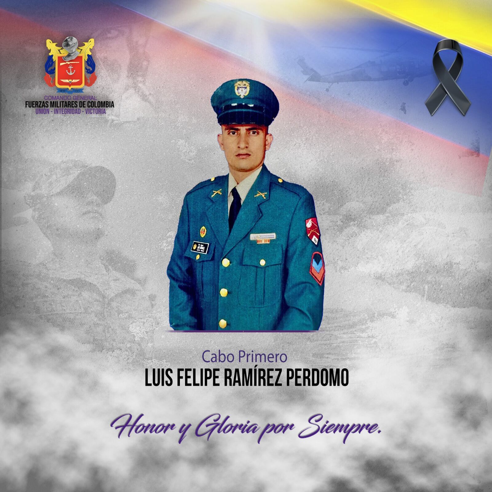 Luis Felipe Ramírez, cabo primero