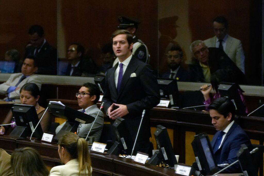 Viceministro de Gobierno de Ecuador, Esteban Torres. Foto: Cristina Vega/Anadolu Agency via Getty Images