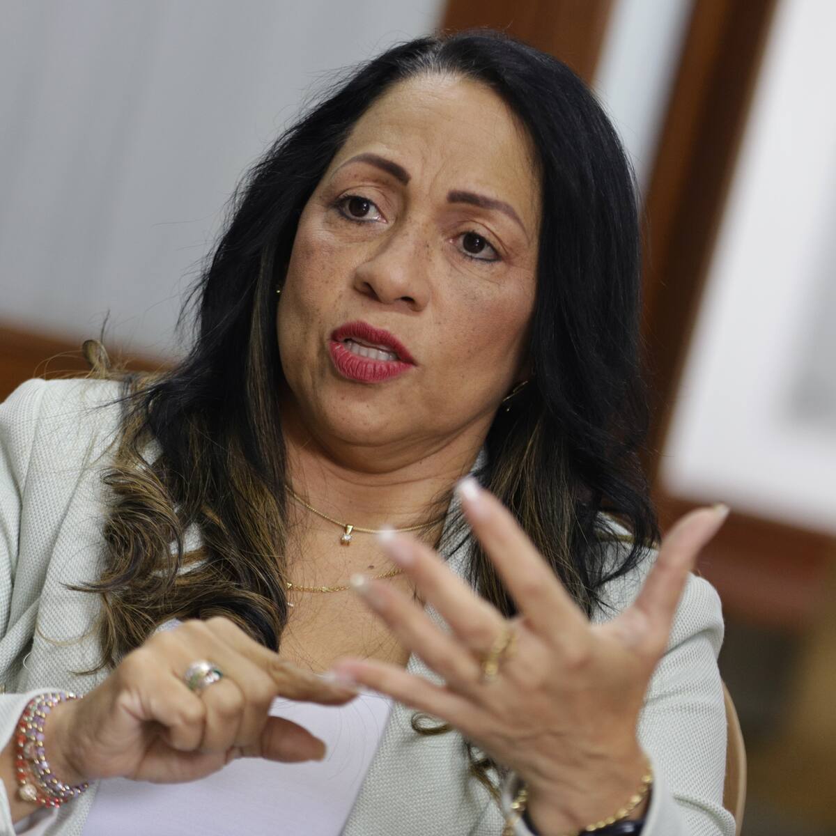 Marelen Castillo negó que su candidatura vicepresidencial fuera propuesta por la Iglesia