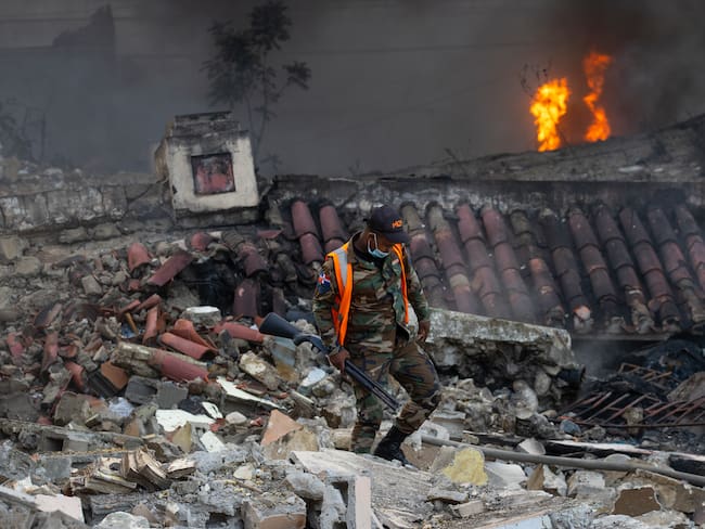 Incendio en San Cristóbal, República Dominicana.