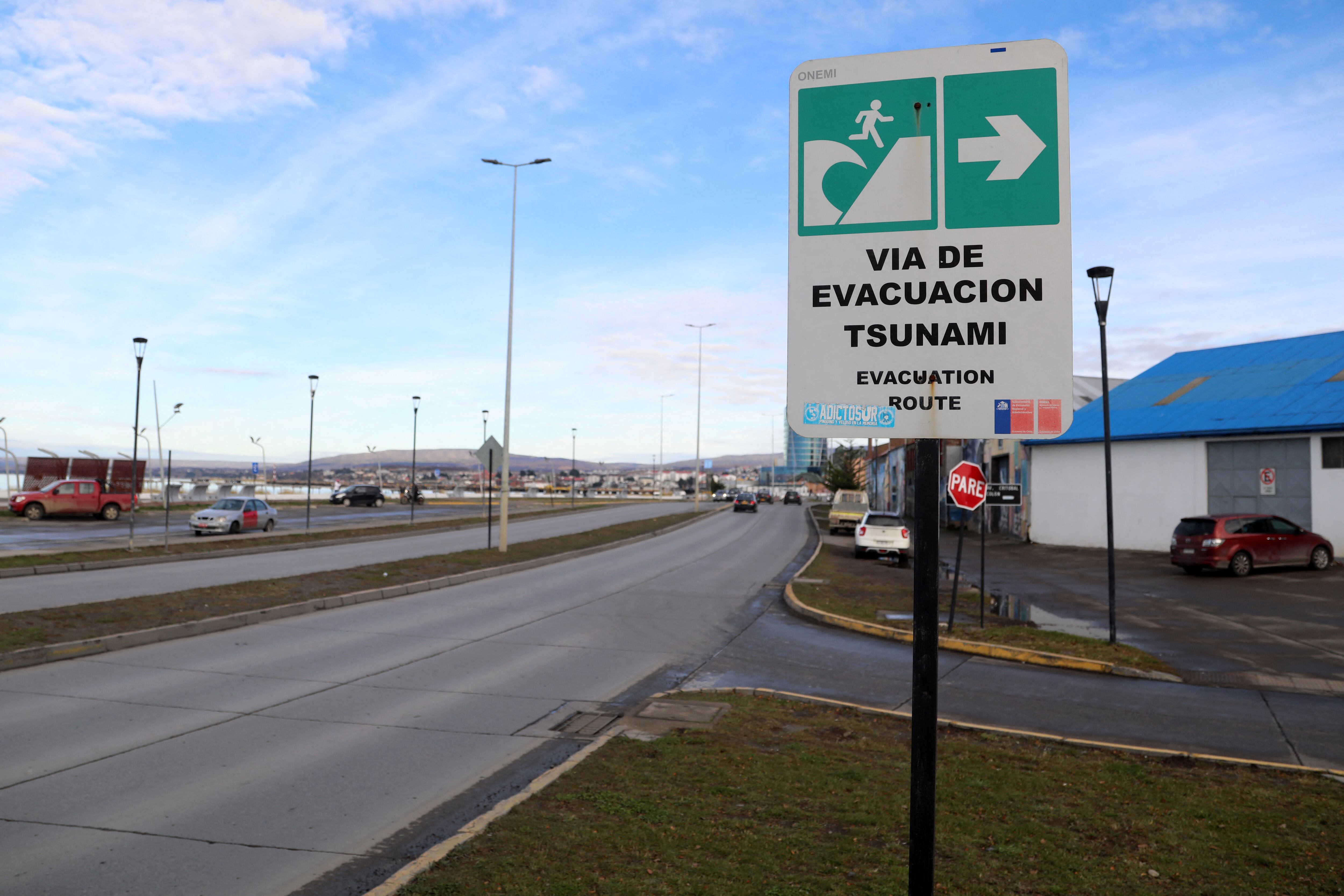 Tsunami Chile. Foto: TOMAS GUTIERREZ/AFP via Getty Images.