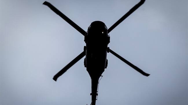 Las autoridades lo evacuaron de la zona en un helicóptero hasta la ciudad de Cali. Foto: Colprensa