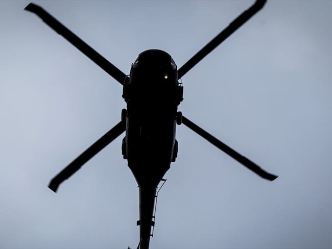 Las autoridades lo evacuaron de la zona en un helicóptero hasta la ciudad de Cali. Foto: Colprensa