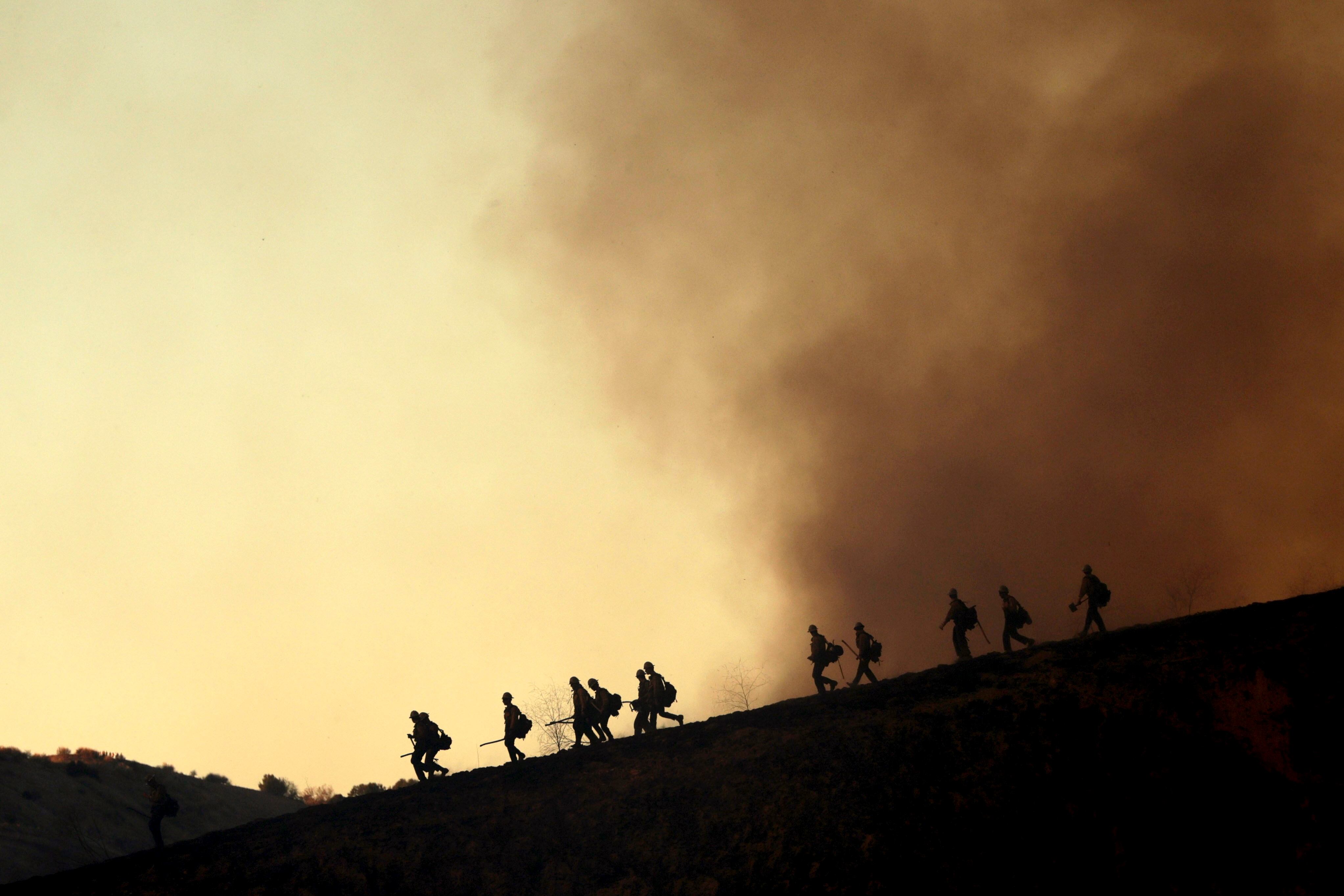 Incendios en los Ángeles. EFE/EPA/ALLISON DINNER