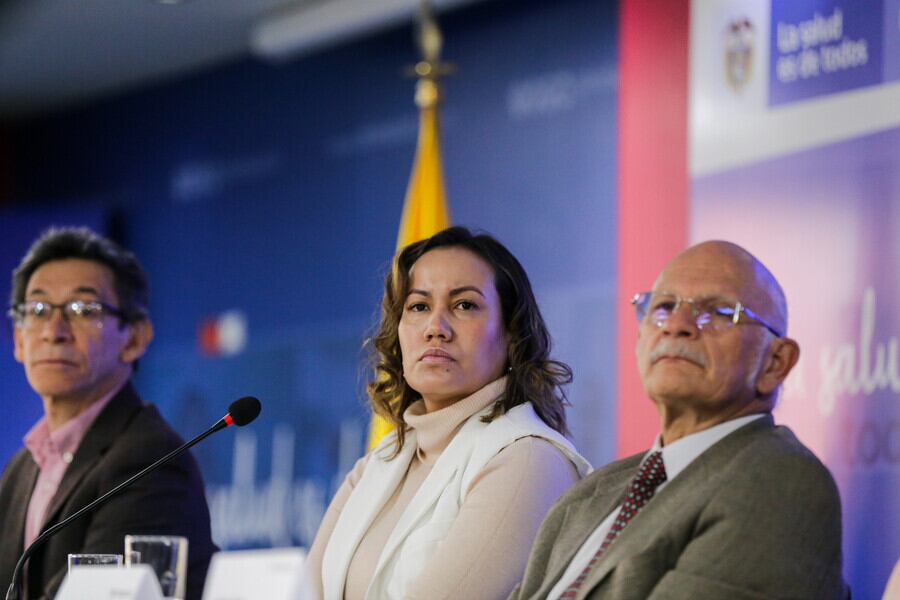 Rueda de prensa del Ministerio de Salud. Foto: Colprensa.