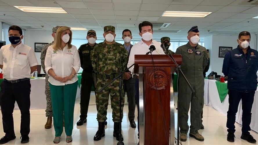 Actos vandálicos durante protestas en Cali. Foto: Cortesía Policía
